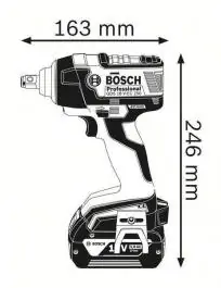 Akumulatorski udarni odvrtač GDS 18 V-EC 250 Professional Solo Bosch