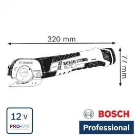 Akumulatorske univerzalne makaze GUS 12V-300 Professional Solo Bosch