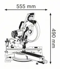 Stacionarna kružna testera GCM 350-254 Professional Bosch