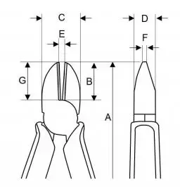 Klešta sečice 180mm 1000V 2171V-180 Bahco