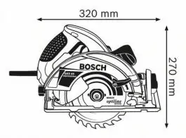 Ručna kružna testera GKS 65 Professional Bosch