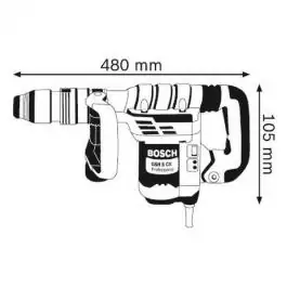 Elektro-pneumatski čekić za štemovanje sa SDS-max prihvatom GSH 5 Professional Bosch