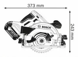 Akumulatorska kružna testera GKS 18V-57 G + vođica FSN 1600 Professional Bosch