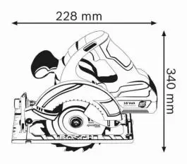 Akumulatorska kružna testera GKS 18 V-LI Professional Bosch