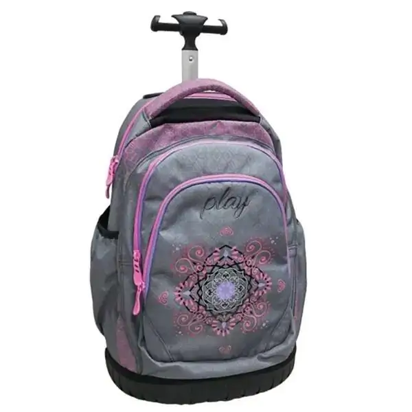 Ranac sa točkićima Trolley, Ornament grey Play