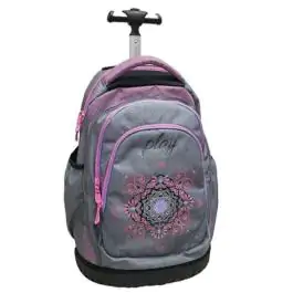 Ranac sa točkićima Trolley, Ornament grey Play