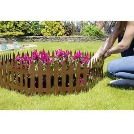 Baštenska ogradica braon Garden Classic 322 x 35 cm Prosperplast