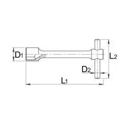 Ključ nasadni za točkove 27mm Unior