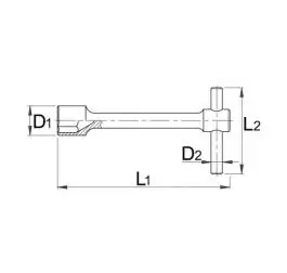 Ključ nasadni za točkove 30mm Unior