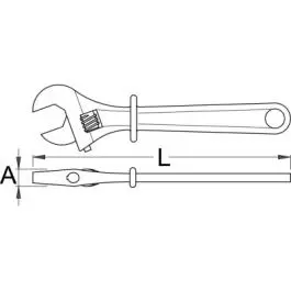 Ključ podešavajući izolovani 250/1VDEDP 150mm Unior