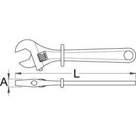 Ključ podešavajući izolovani 250/1VDEDP 200mm Unior