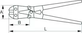 Klešta za sečenje armature 651121 610mm irimo