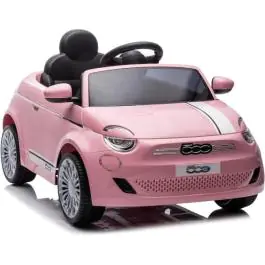 Dečiji auto na baterije FIAT 500 sa daljinskim 237 roze