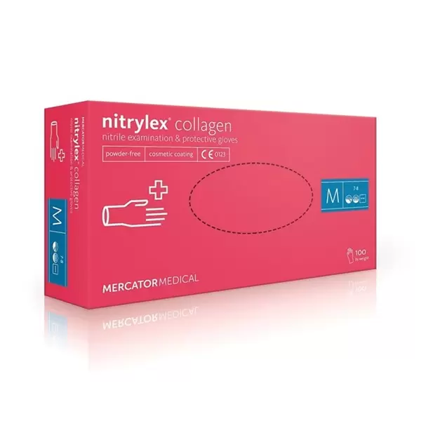 Rukavice jednokratne od nitrila 100kom NITRYLEX COLLAGEN M