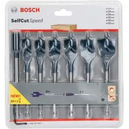 Set ravnih burgija za drvo Self Cut Speed 7kom Bosch