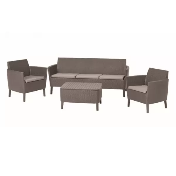 Baštenski set Salemo 3 seater Pe-ratan kapućino