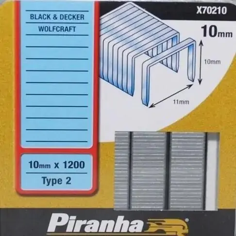 Klamerice Piranha X70210 BD 10mm x 1200 kom Black & Decker