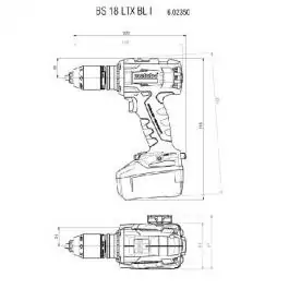Akumulatorska bušilica bez četkica BS 18 LTX BL I Metabo