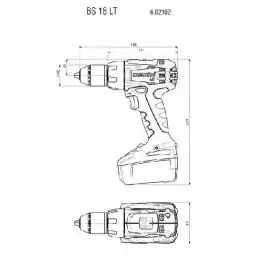 Akumulatorska bušilica-zavrtač BS 18 LT Metabo