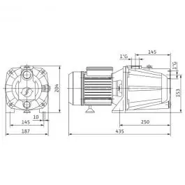 Samousisna višestepena centrifugalna pumpa 1100W INITIAL Jet 4-4 Wilo