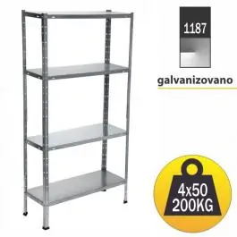 Metalna polica 200kg 150x75x30cm