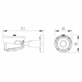 IP kamera 5.0MP varifocal POE