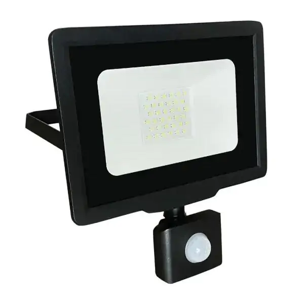 LED reflektor sa PIR senzorom 30W LRF008SW-30/BK Prosto