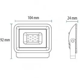 LED reflektor 10W LRF013EW-10/WH Prosto