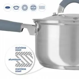 Šerpa Inox sa poklopcem 2,8L AU5581 AURORA