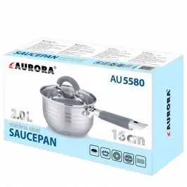 Šerpa Inox sa poklopcem 2L AU5580 AURORA