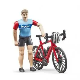 Figura bicikliste sa biciklom Bruder