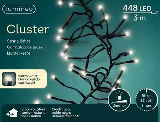 Novogodišnje lampice za spoljnu i unutrašnju upotrebu 300cm 448 LED LUMINEO