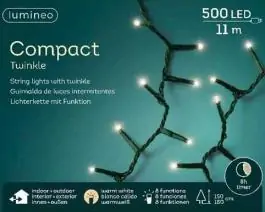 Novogodišnje LED lampice za spoljnu i unutrašnju upotrebu 500 LED 11m LUMINEO