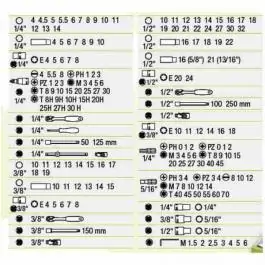 Komplet nasadnih ključeva 1/4"+3/8"+1/2" 172 komada Irimo
