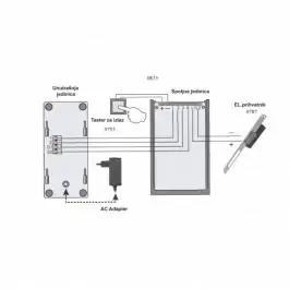 Žični interfon sa RFID čitačem SUPER STRONG