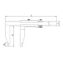 Pomično merilo - šubler 500mm dužina kraka 150mm INSIZE