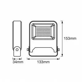 OSRAM LEDVANCE LED feflek EnduraFlood 20W 4000k T. sivi