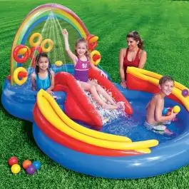 Bazen za decu Play Centar Rainbow Ring 297x193x135 cm INTEX 57453