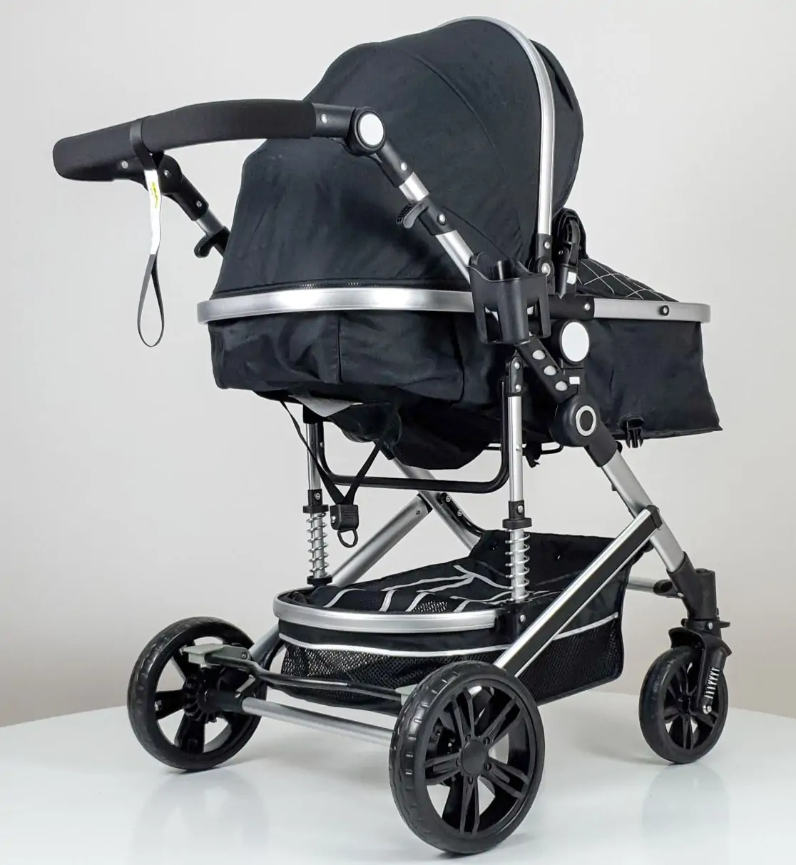 Kolica za bebe MARSI 601 crna-silver ram