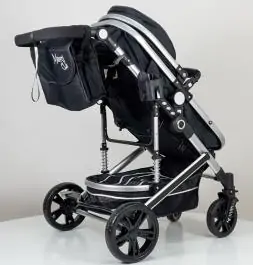 Kolica za bebe MARSI 601 crna-silver ram