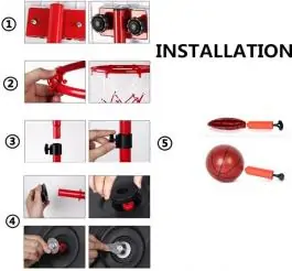 Set za košarku sa postoljem i loptom 158 cm