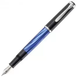 Nalivpero Classic M205 (M)+poklon kutija G5 Blue-Marbled Pelikan 801973 plavo-crno