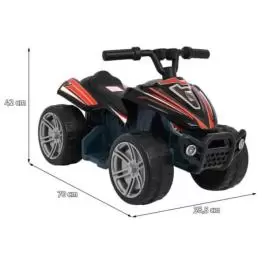 Dečiji bagi QUAD 128 crni