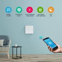 Wi-Fi smart prekidač svetla 1x5A