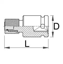 Adapter 3/8" na 1/4" 238.12 Unior