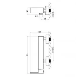 Quadro baterija za tuš ST2533 Diplon