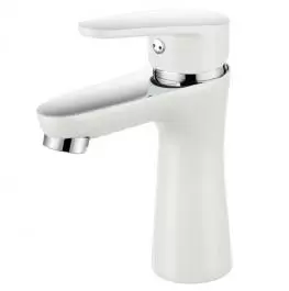 Slavina-Baterija za lavabo ST2562WH Bela Diplon