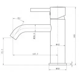 Slavina-baterija za lavabo ST2512 Diplon