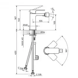 Baterija za bide 239101G ROSAN