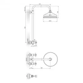 Baterija za tuš kadu NB10251 ROSAN